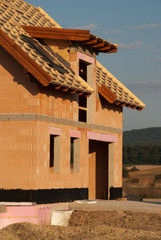Haus im Rohbau