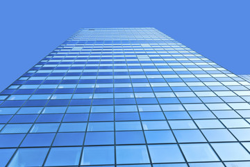 glass facade of Modern skyscraper