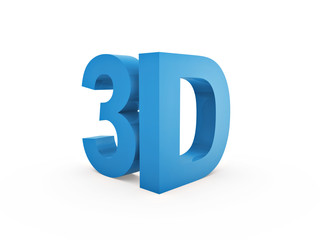 blue 3d symbol