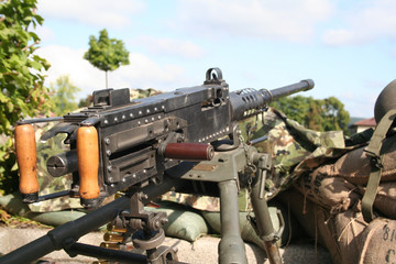 historisches Maschinengewehr