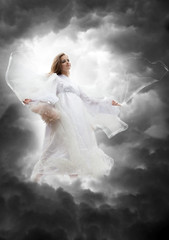 Angel in the sky storm