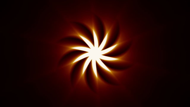 Illuminating star rotating