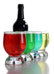 Bottle and cup cocktail