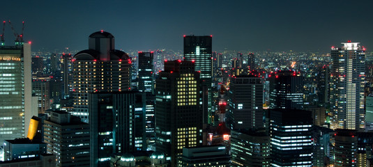Osaka Skyline at night