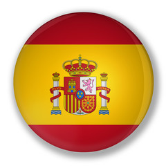 Fototapeta premium Badge with flag of spain