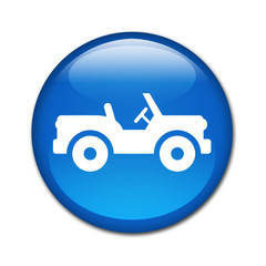 Boton brillante simbolo todoterreno