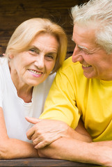 old couple outdoors