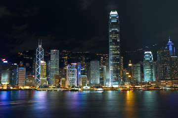 Obraz premium Hong Kong cityscape at night