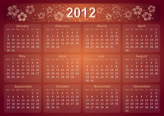 2012 calendar