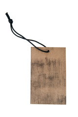 Blank label with string
