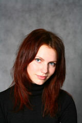 Beautiful Redhead Girl Portrait