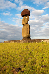 Moai in Tahai, Easter island (Chile)