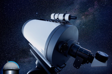 astronomical observatory telescope stars night