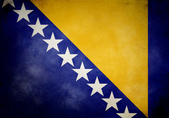Bosnia and Herzegovina Grunge Flag