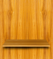 Naklejka na ściany i meble Wooden book shelf background