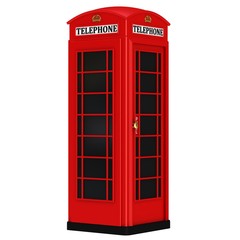 Fototapeta premium The British red phone booth