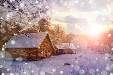 Keuken foto achterwand Winter Winterlandschap