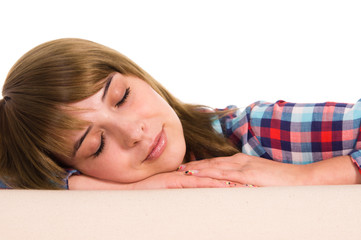 Fototapeta premium nice woman sleeping