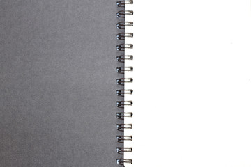 blank page of notebook