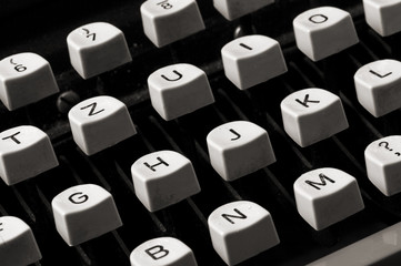 old typewriter keyboard