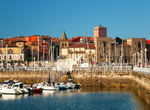 Nice harbor in Spain