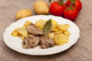 lamb with potatoes
