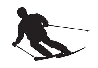 Skier silhouette