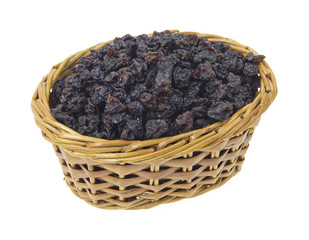 Currants in wicker basket