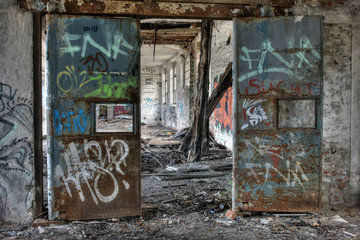 Colorful Abandoned Factory