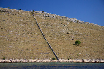 muretti a secco sulle isole Kornati - Croazia