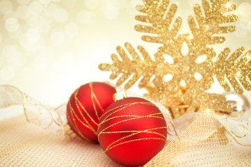 christmas background with decoration