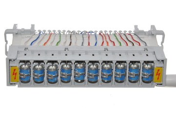 Cable connection with the protection fuse current
