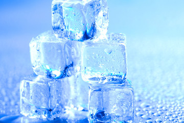 Crystals ice cubes