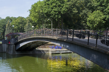 Bridge in park in Smolensk, Russia