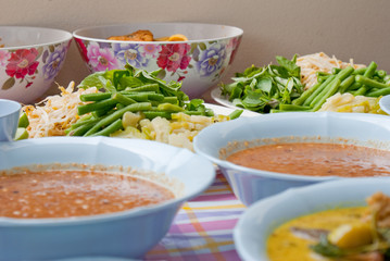 Thai food scalded