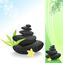 Obraz na płótnie Canvas Zen Spa Background - Health And Wellness