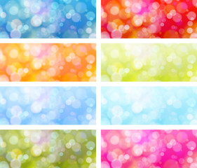 Bokeh banners