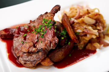 Grilled pork