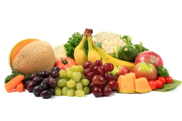 Wandaufkleber Healthy fruits and vegetables © GVictoria