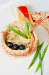 fish with rice and vegetables