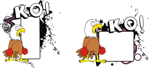 eagle boxer cartoon copyspace2