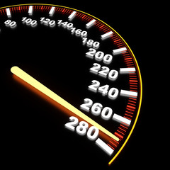 Visualization of speedometer on high-rate