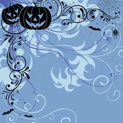 Floral Halloween background