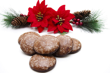Nußlebkuchen mit Weihnachtsstern