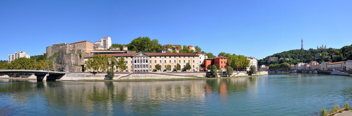 Les rives du Rhône à Lyon