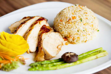 Chicken Fillet with Fried Rice
