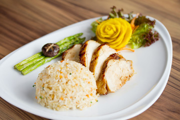 Chicken Fillet with Fried Rice