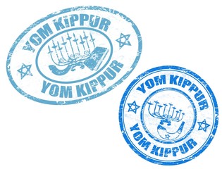 Yom Kippur stamps - Powered by Adobe