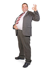 Fat businessman .