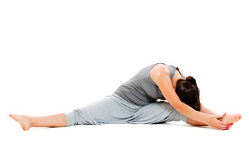 woman doing flexibility exercise